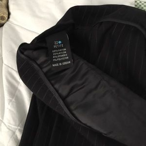 NWOT LANE BRYANT BLACK PINSTRIPE FLARE 22P