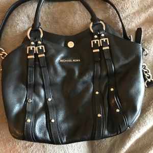 Black leather michael Kors bag
