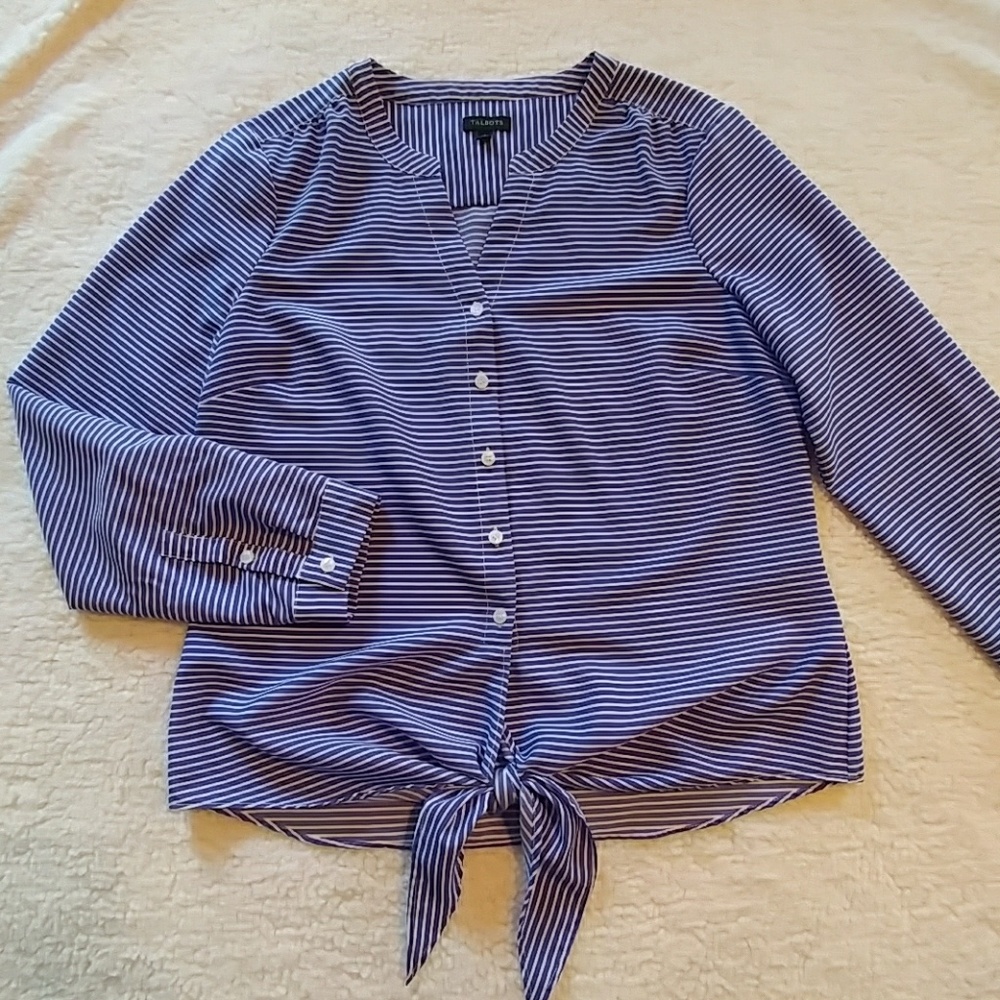 Tie-front Blouse