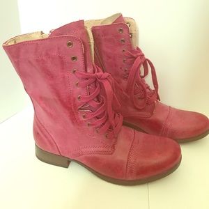 Candie's Pink Combat boots New!