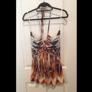 Braided Sky Halter Top