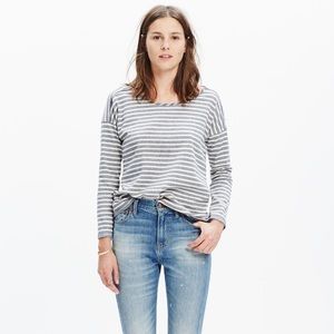 NWT Madewell Striped Chart Tee Size L