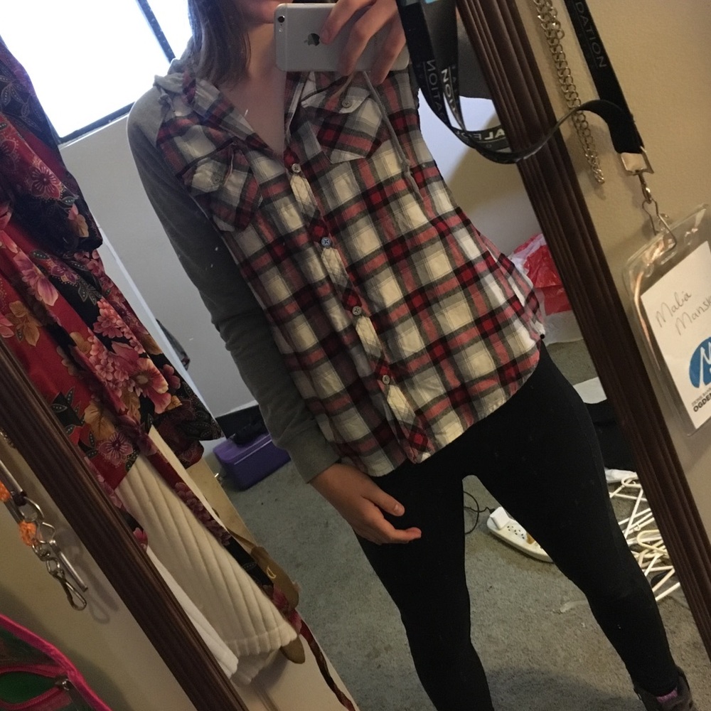 Hooded sweater flannel