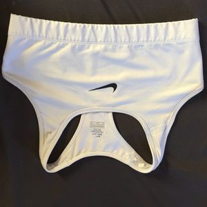 White Nike sports bra