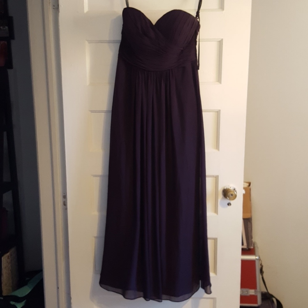 Bill levkoff bridesmaid dress in plum