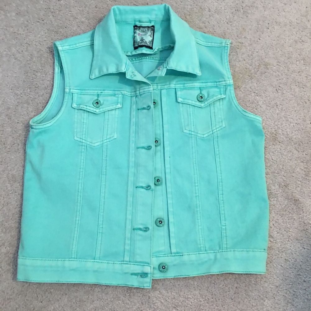 Women's denim vest