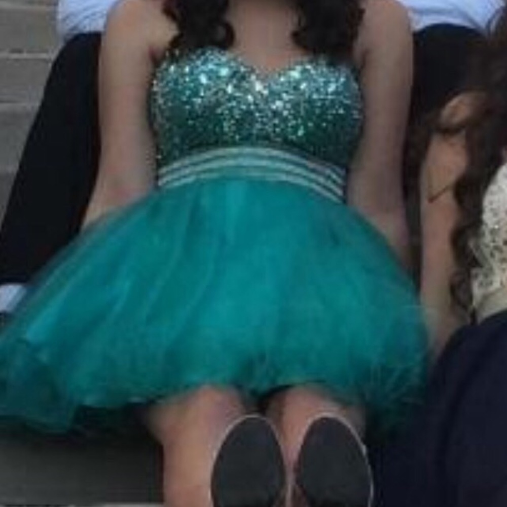 Turquoise Homecoming Dress