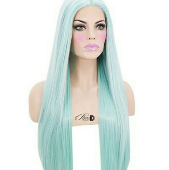 New powderroomd synthetic front lace wig main image 5