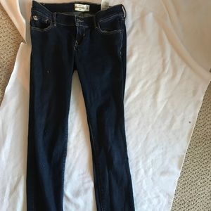abercrombie jeans dark wash skinny