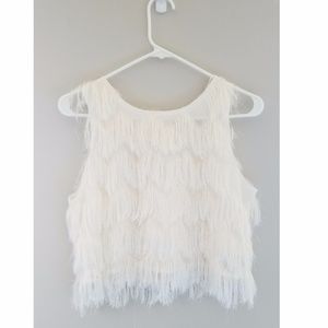 Tank top with tassels