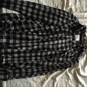 Black and grey flannel