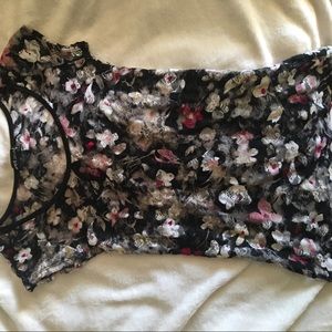 Floral Wet Seal Short Sleeve