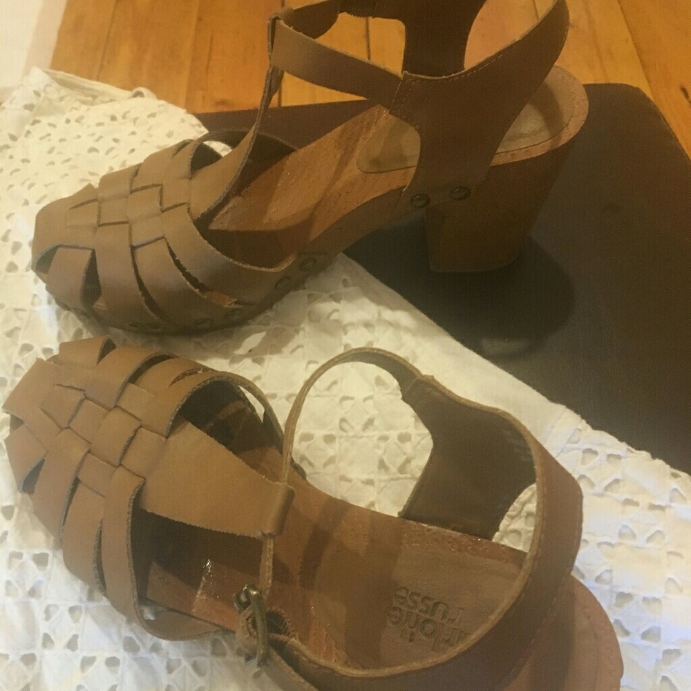 Heeled sandals.  Good condition Charlotte Russe