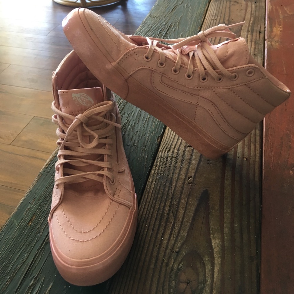 Pink Sparkle High Top VANS!