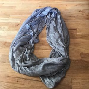 Silver sparkly infinity scarf