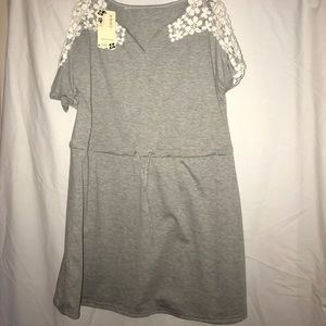 T shirt dress, grey