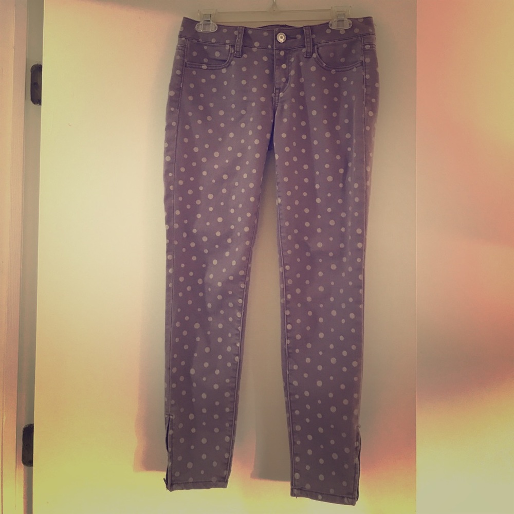 American Eagle polka dot jeggings