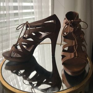 Chinese Laundry Lace Up Sandal Heels