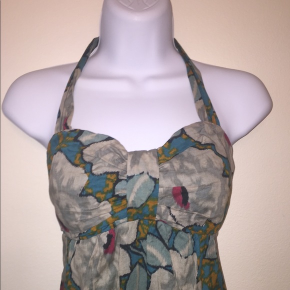 Beautiful Halter Floral Midi Dress - Picture 3 of 6