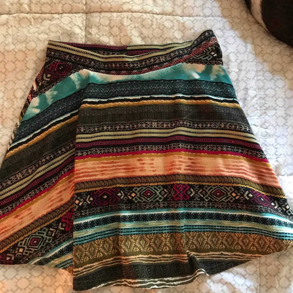 Printed skater skirt