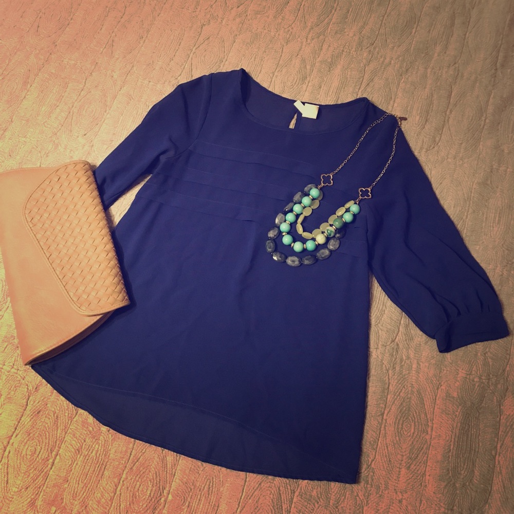 Royal blue top