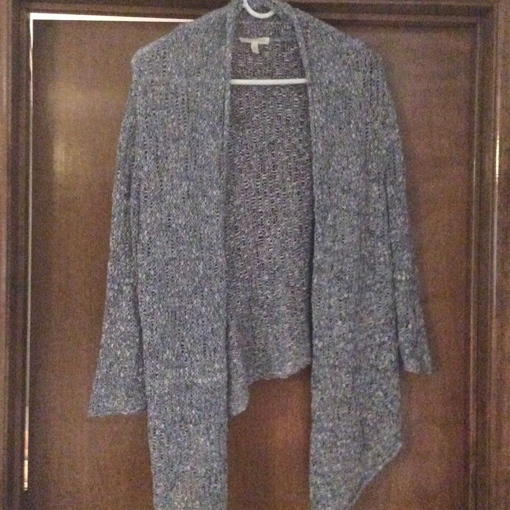 Eileen Fisher 100% cotton knotted cardigan