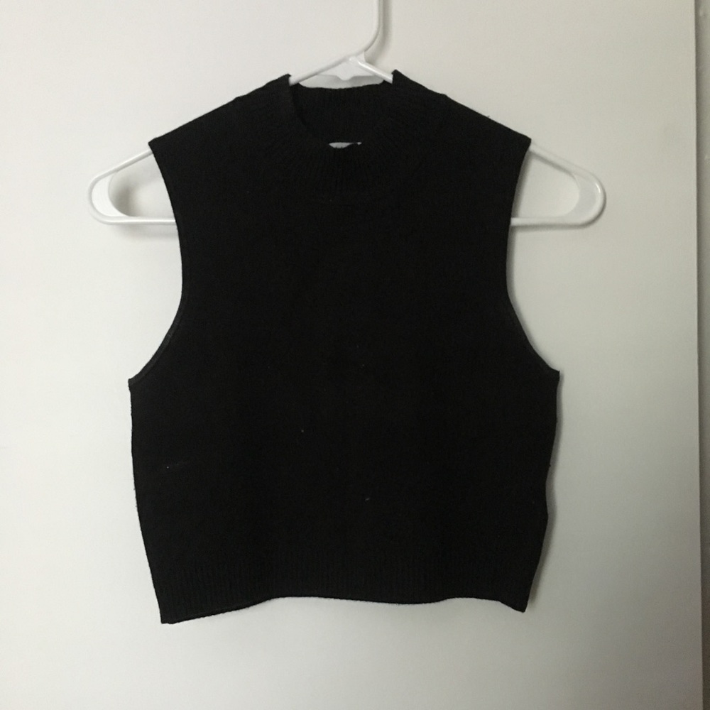 Cropped Black Sweater