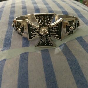 Stainless steel  skull bracelet