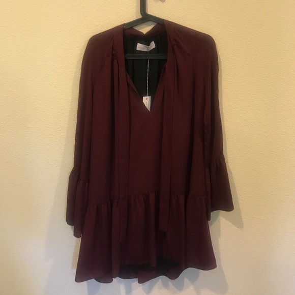 Amanda Uprichard Dresses & Skirts - NWT Amanda Uprichard drop waist tie neck dress Amanda Uprichard Dresses & Skirts - NWT Amanda Uprichard drop waist tie neck dress