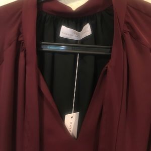 Amanda Uprichard Dresses - NWT Amanda Uprichard drop waist tie neck dress Amanda Uprichard Dresses - NWT Amanda Uprichard drop waist tie neck dress