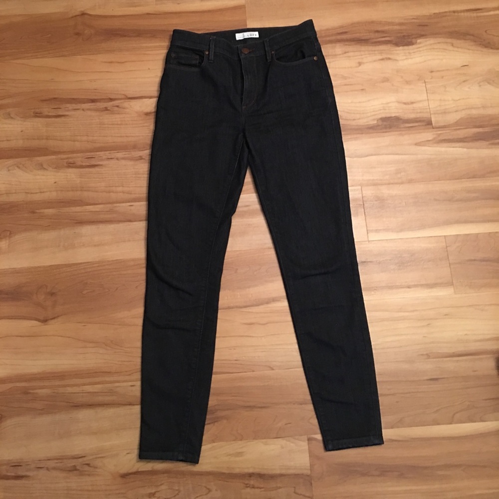Size 25 High Waisted Dark Jeans from Loft