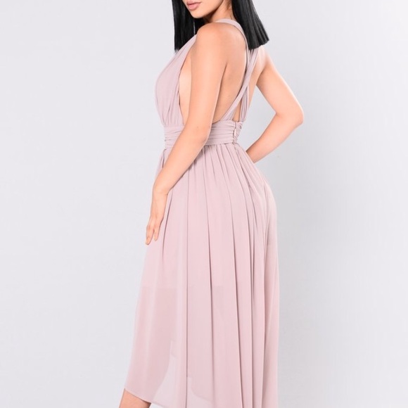 Charming Muave High Low Dress! - Picture 6 of 7