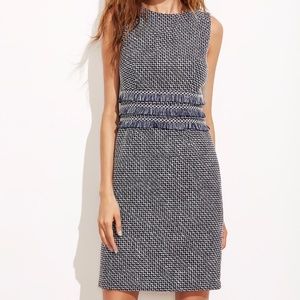 New w/ Tags Navy Tweed Sheath Dress
