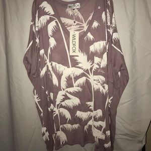 Wildfox purple and white shirt