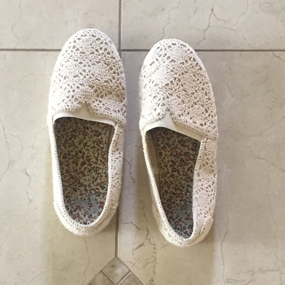 Crochet slipon flats beach festival