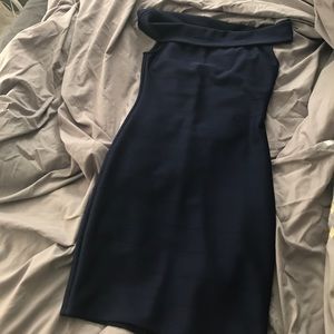 olive ole Dresses - Navy blue off shoulder dress olive ole Dresses - Navy blue off shoulder dress