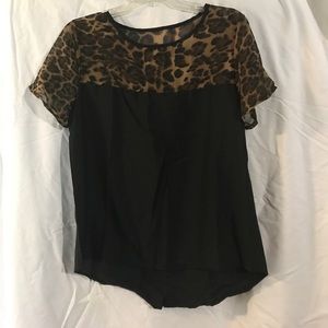 Cheetah and black shirt