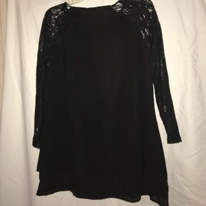 Black lace shirt
