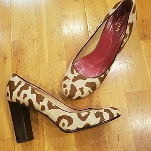 Kate Spade Calf Hair Cow Print Heel 8.5 Kate Spade Calf Hair Cow Print Heel 8.5