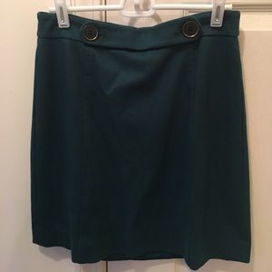 Green LOFT skirt