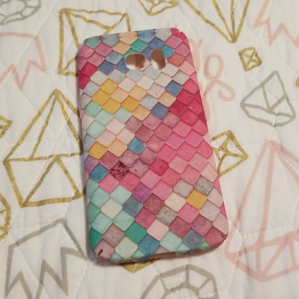 Galaxy S7 Multi colored dragin scale case