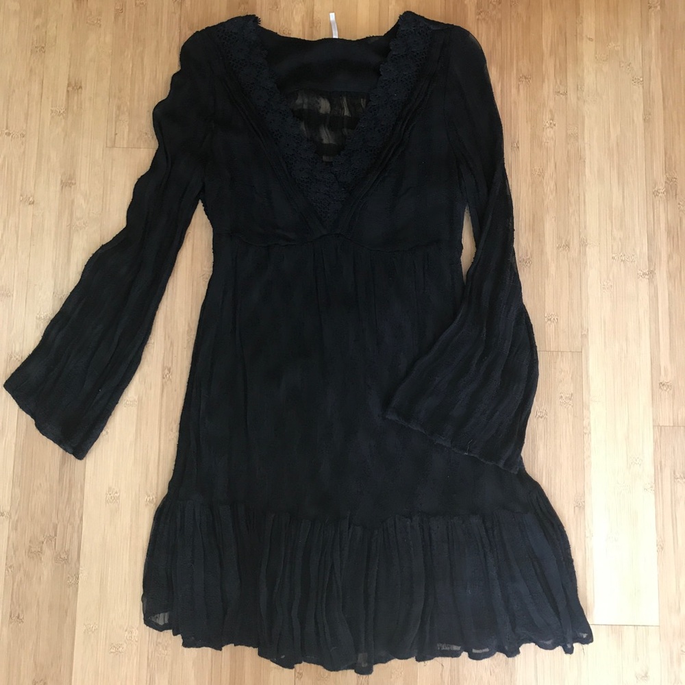 Black boho dress by Free People