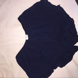 Brandy Melville ruffled shorts (dark blue)
