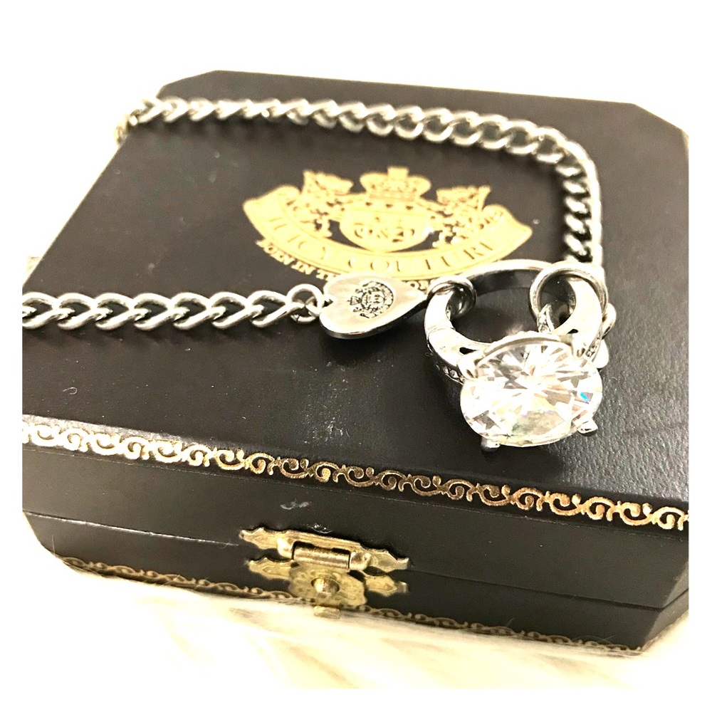 Juicy Couture Diamond Engagement Ring Necklace