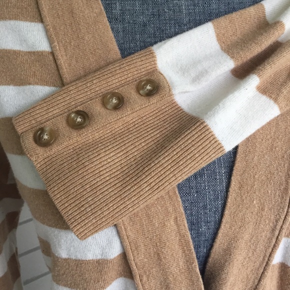 LOFT long sleeve striped cardigan. - Picture 2 of 5
