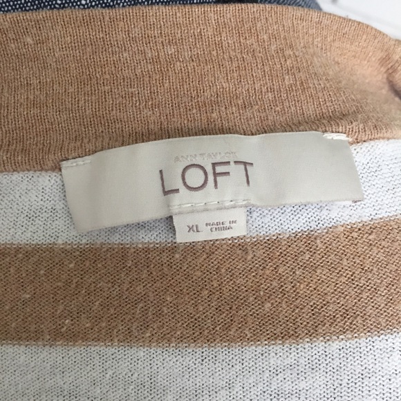 LOFT long sleeve striped cardigan. - Picture 4 of 5