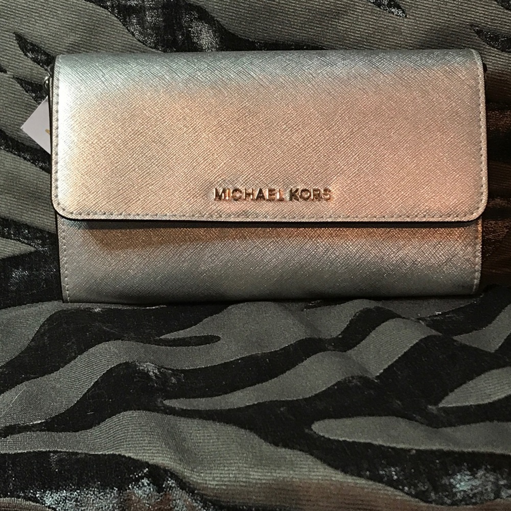 Silver Michael Kors Crossbody