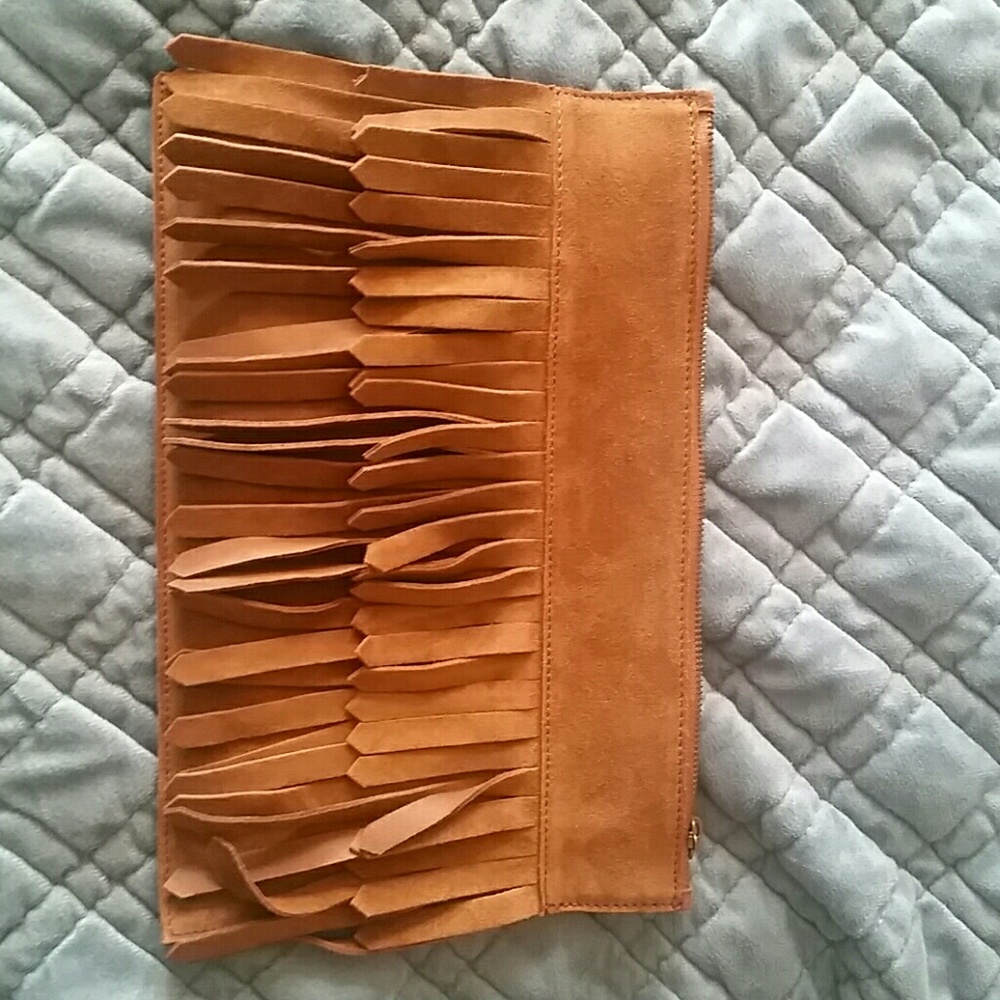 Madewell suede clutch