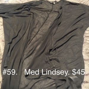 NWOT lularoe Medium grey Lindsey sheer