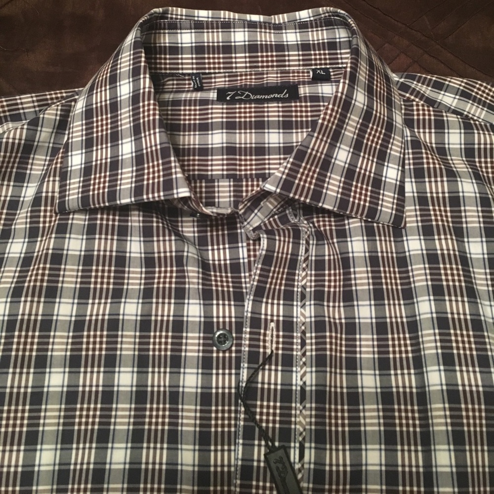 NWT 7 Diamonds XL Dress Shirt - Picture 2 of 8
